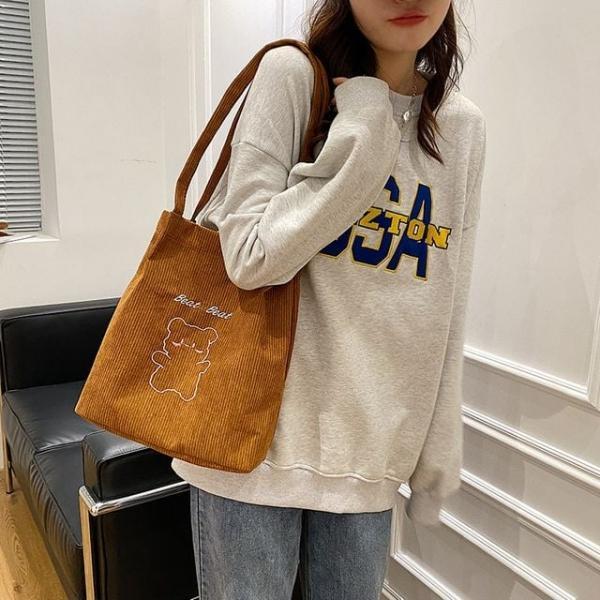 베어프린팅 러블리 데일리 에코백 하이틴 캐주얼가방