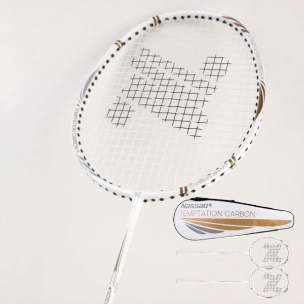 배드민턴라켓 세트 낫소 라켓세트 템테이션 카본 편안한 그립 배드민턴용품
