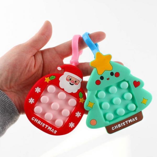 D10] 4000 크리스마스 무한 뽁뽁이 키링 (12개세트)