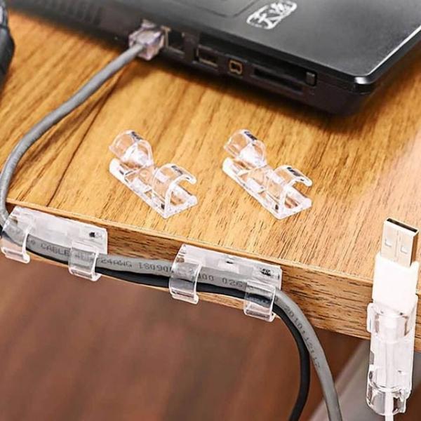 케이블 정리클립 식 충전 마우스