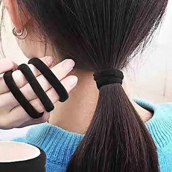 머리끈 고무줄 블랙 20P 여성 일체형
