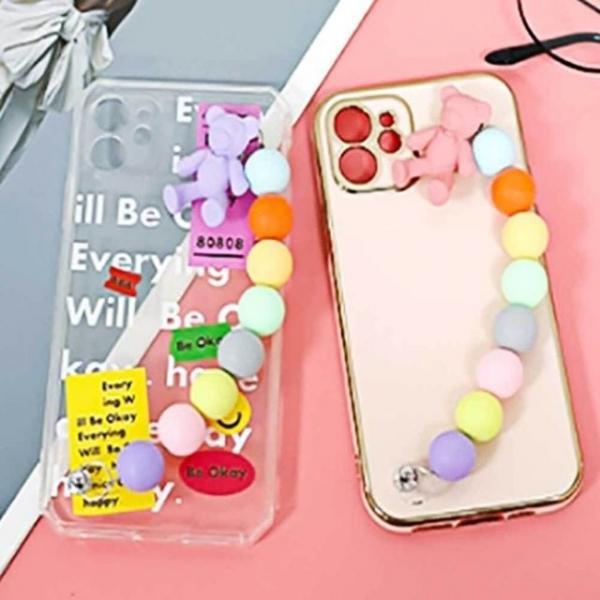 구슬 비즈 스트랩 핑크색 악세사리