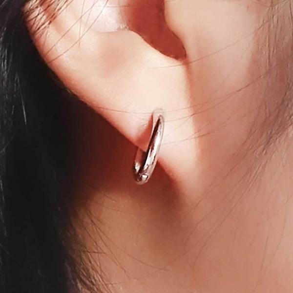 써지컬 링 피어싱 원터치 실버