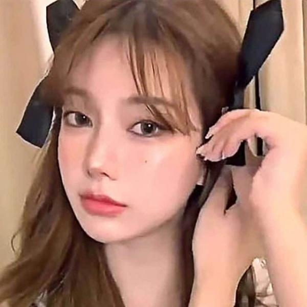 리본 머리핀 2P 꾸밈템 여성