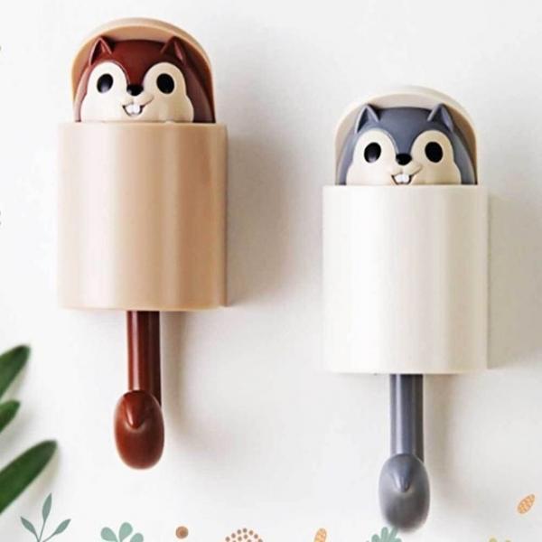 다람쥐 후크걸이 다용도 캐릭터 수납