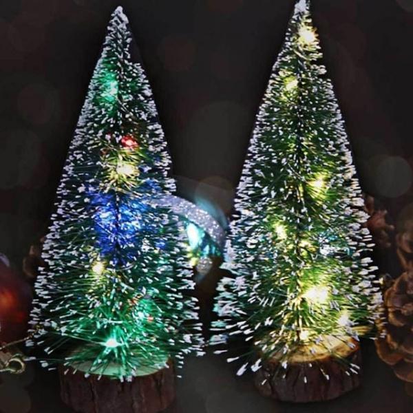 LED 크리스마스 트리 15cm 미니 크리스마스트리 건전지