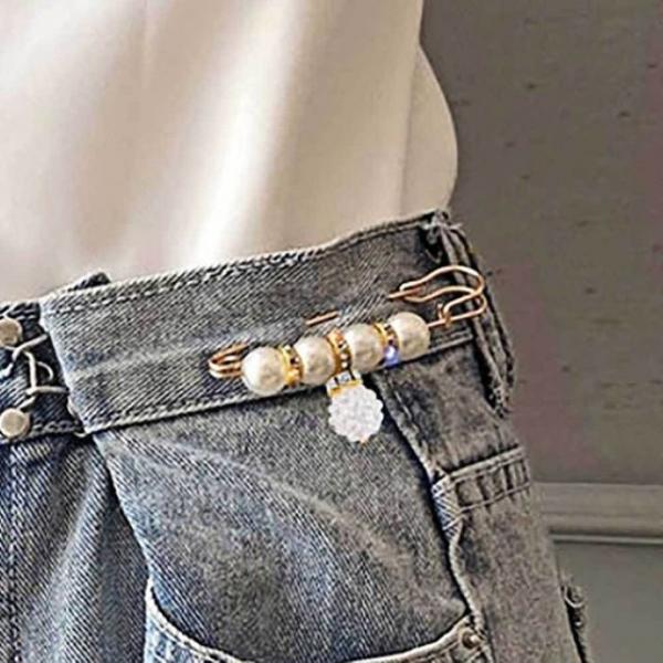 진주 브로치 옷핀 포인트 액세서리