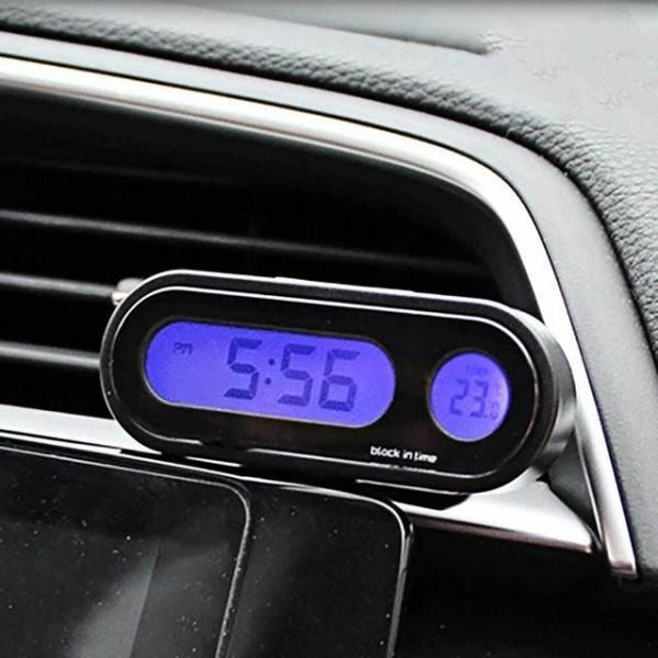 차량용 LED 시계 온도계 디지털
