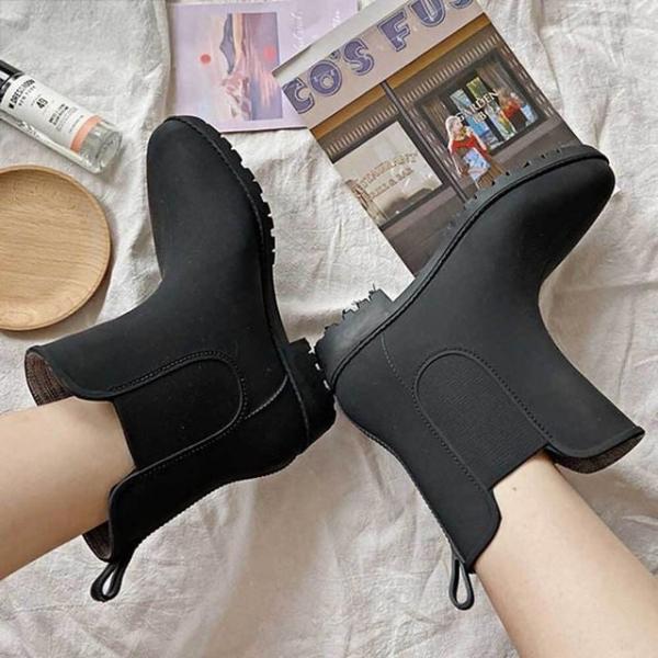 무광 첼시 레인부츠 방수 스타일