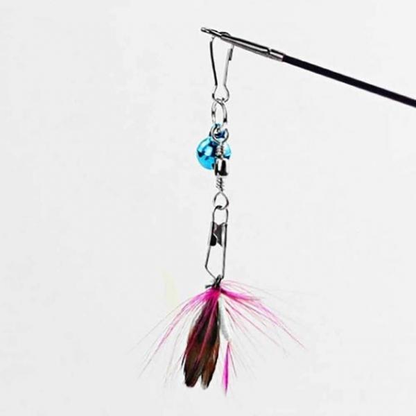 깃털 낚시대 장난감 사냥 곤충