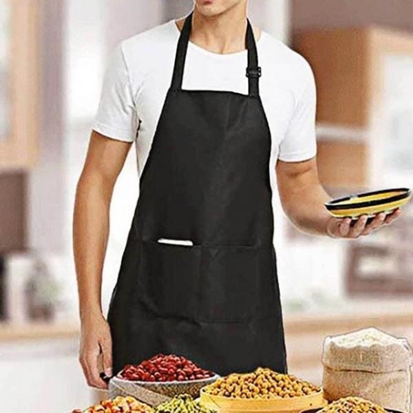 생활방수 무지 앞치마 디자인 남녀공용