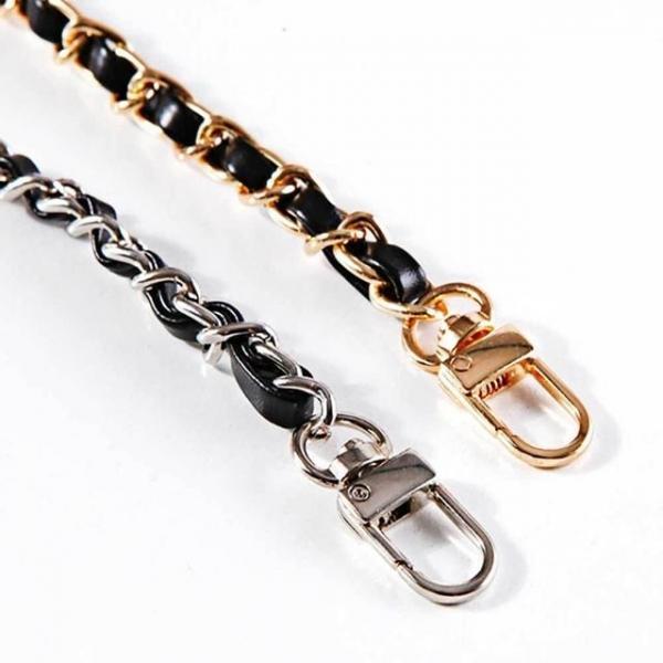 가죽 체인 스트랩 여성 광택
