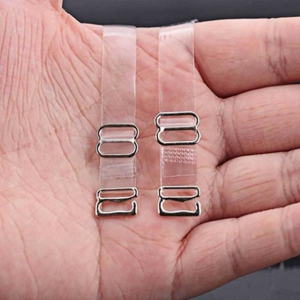 투명 브라끈 1.2cm 메탈 스트랩