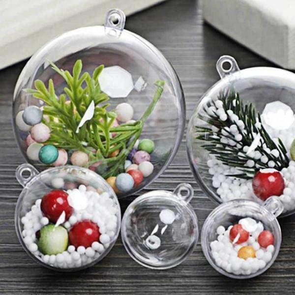 투명 볼 1P 7cm 고리 꾸미기