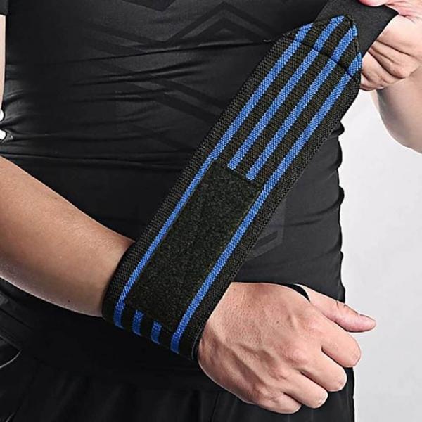 헬스 리스트랩 손목 흡수 블루