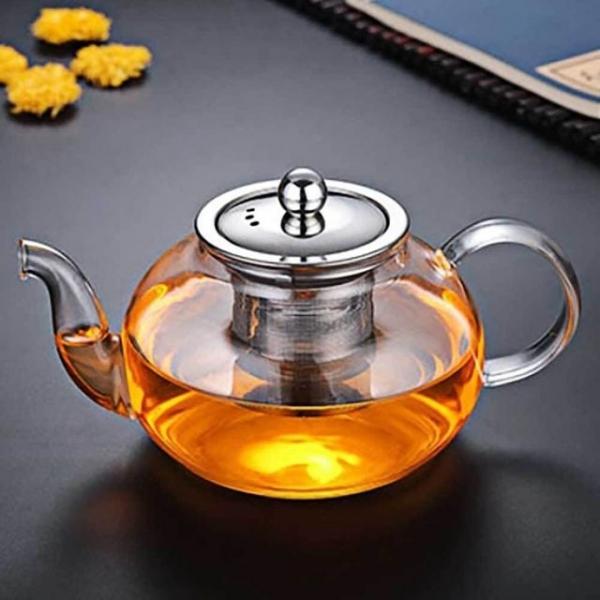 내열유리 티포트 원형 800ml 홈카페 차망