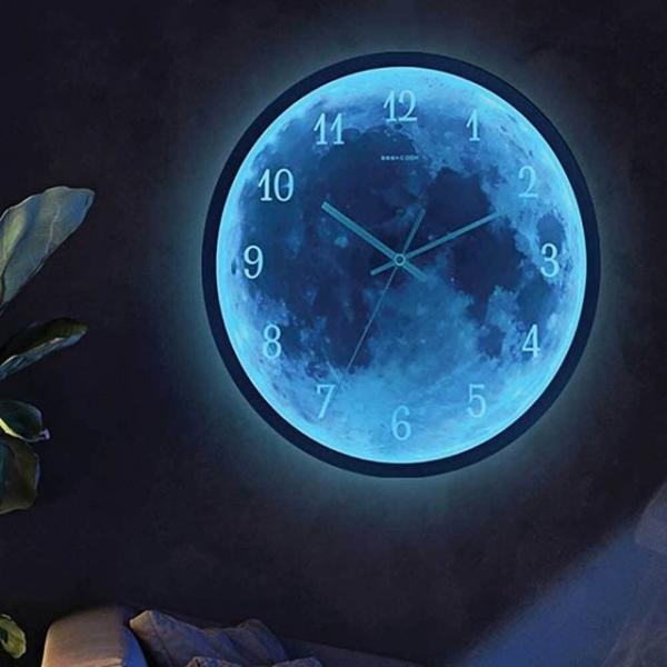 무선 LED 벽시계 아이 음성활성화