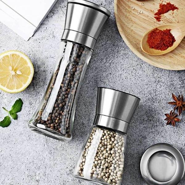 유리 양념통 스텐 180ml 200ml 그라인더 보관