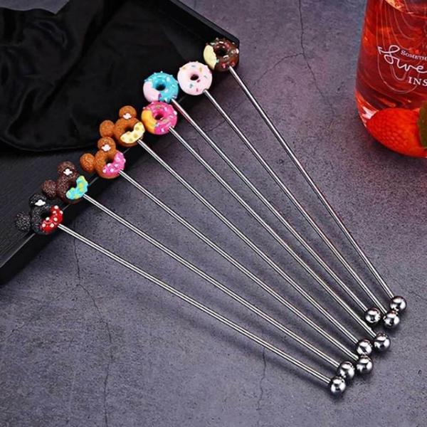 도넛 머들러 스테인리스 홈카페 도넛모양