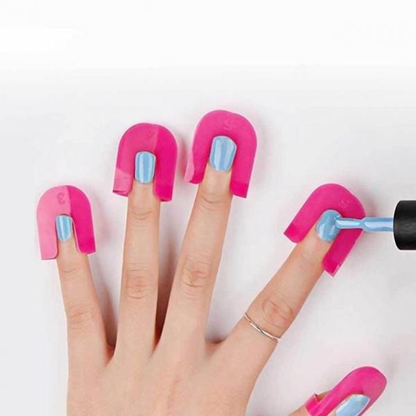 셀프 네일 가이드 매니큐어 핑크