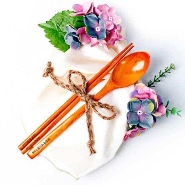 옻칠 원목 수저 선물 숟가락