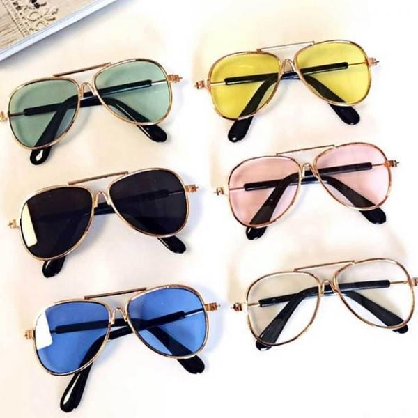 강아지 고양이 선글라스 금속 냥글라스