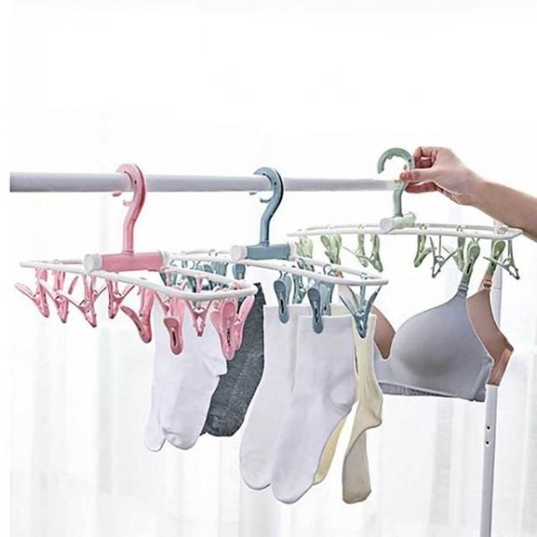 사각 빨래집게 회전식 후크형 양말