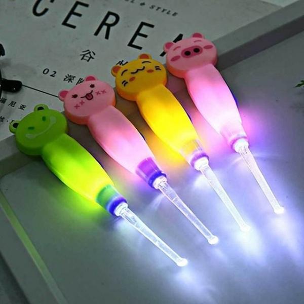 LED 귀이개 캐릭터 라이트 동물 집게형