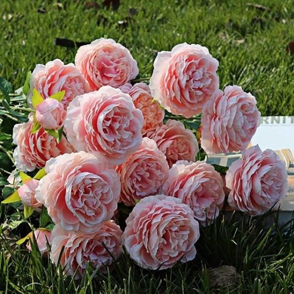 조화 라넌큘러스 화분 탁상 블루