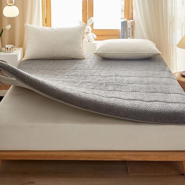 램스울 매트리스 토퍼 퀸 침대 패드 접이식 매트