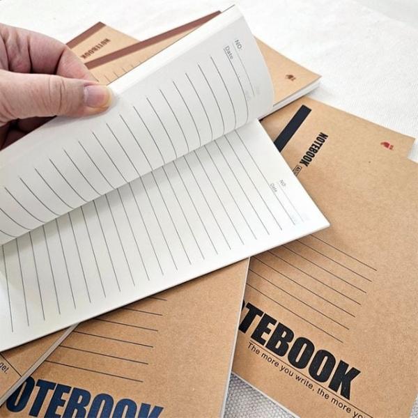 그라프트 표지 랜덤색상 A5 40매 제본노트 줄노트