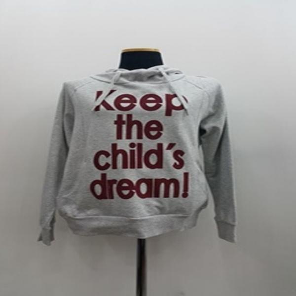 F60926 기본 영문 레터 쭈리면 맨투맨 후드 티