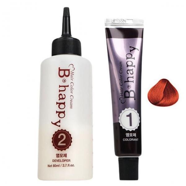쉽고 간편한 크림타입 염모제 헤어 염색 5R 루비 레드