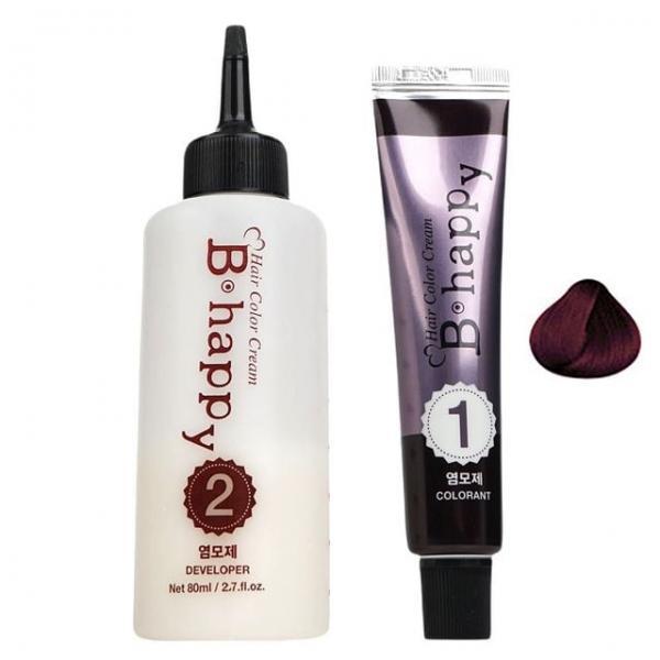쉽고 간편한 크림타입 염모제 헤어 4M 레드 브라운