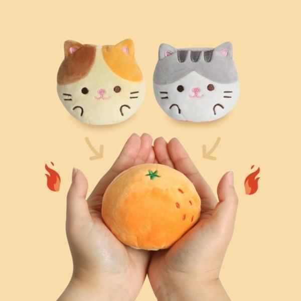 모찌타운 귤냥이 리버시블 핫팩인형