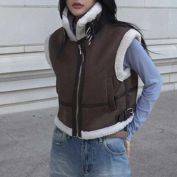 하이넥 버클 조끼 NM-0283