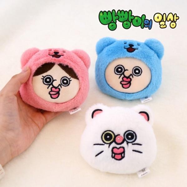 끼꼬 탈을 쓴 빵빵이 핫팩인형