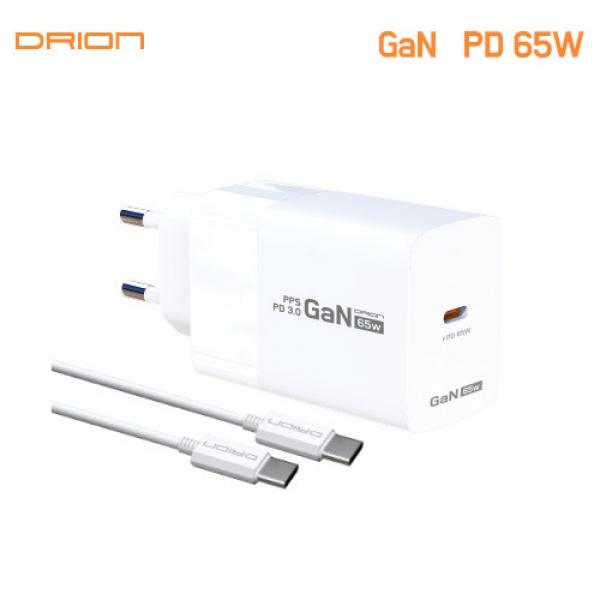 [드리온] GaN PD 65W C타입 초고속 가정용 충전기 DR-PD65W - PD C to C