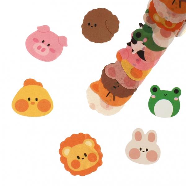 다이어리 꾸미기 데코 동물 스티커 세트