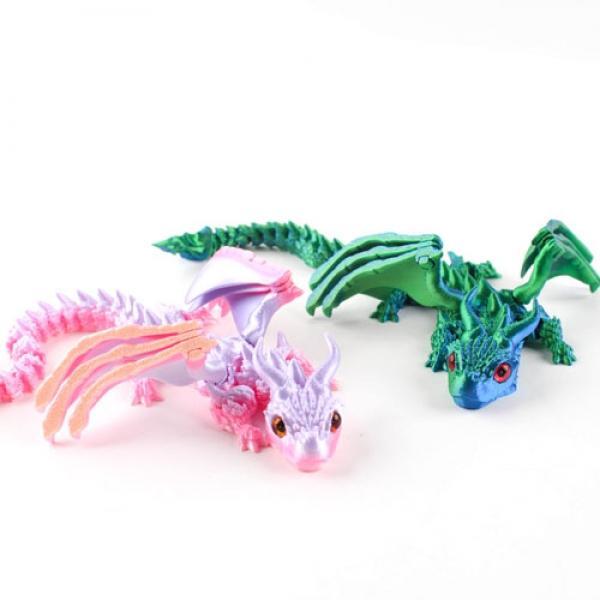 569-4B] 4000 3D 플라잉 드래곤 피규어 (10개세트)