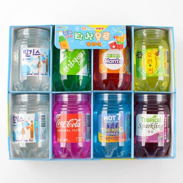 200-3F] 3000 팝핑소다 탄산음료 슬라임 (8개세트)