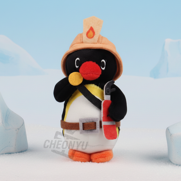 핑구 소방관 가방고리 10cm + 랜덤카드