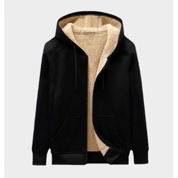 남성 안감 양털 후드 집업 세트 상의 1P 겨울 운동복