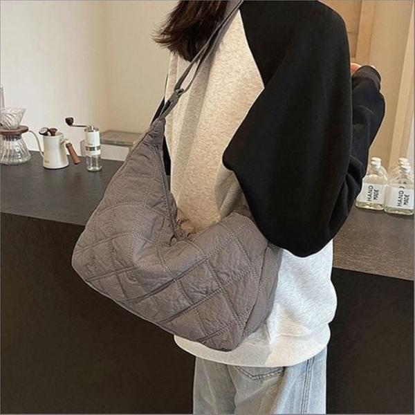 여성 퀼팅 누빔 크로스백 겸용 숄더백 데일리 가방 3색