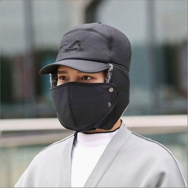 남성 겨울 귀달이모자 방한 귀도리 마스크 캡모자