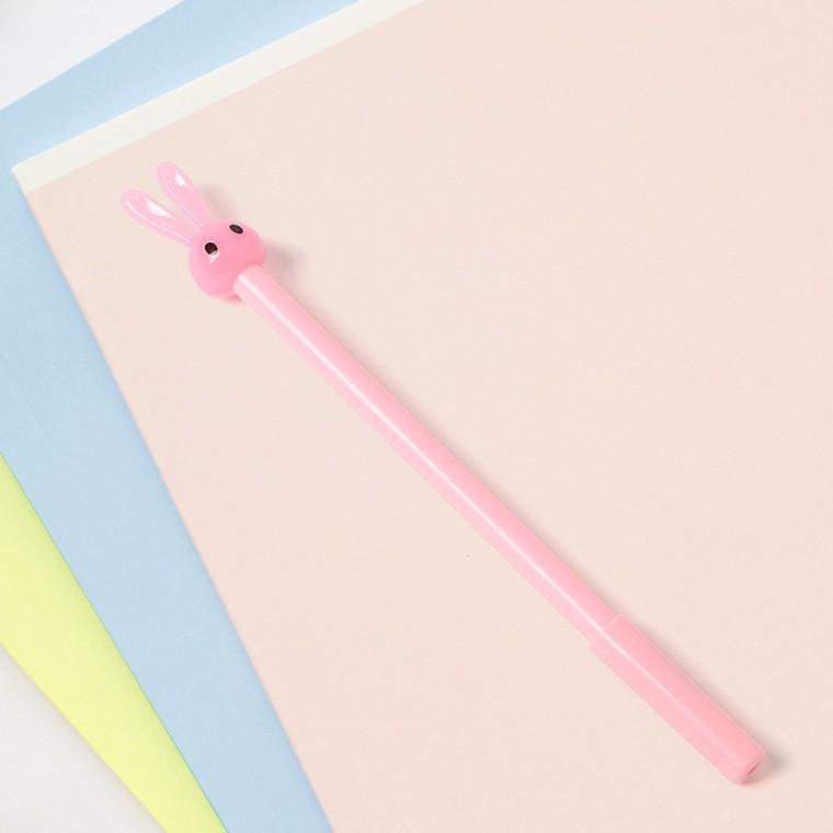 깜찍 토끼 중성볼펜 10p세트(핑크) (0.5mm) 중성펜 필기볼펜 학생볼펜 검정볼펜