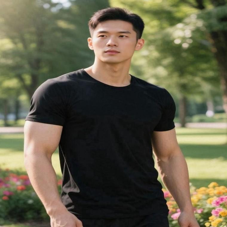 남성 4컬러 편안한 기본 솔리드 여름 라운드넥 반팔티셔츠