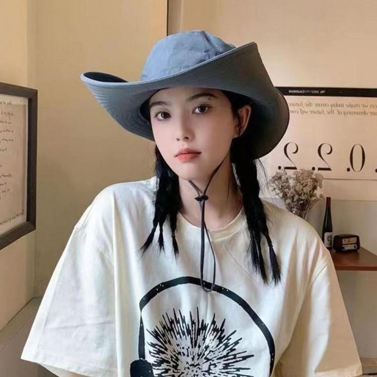 5컬러 은은한 남녀공용 카우보이 등산 낚시 캠핑 사파리모자