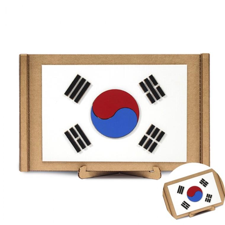 우든페이퍼 태극기 만들기 1인용 만들기재료세트 DIY키트 미술만들기