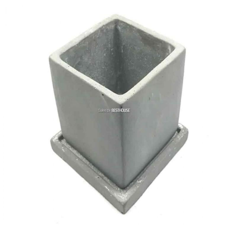 빈티지화분 거실화분 예쁜화분 시멘트화분 사각 13x13x15